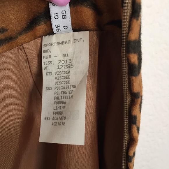Moschino • Vintage Couture Tiger Print Mini Skirt - Picture 6 of 8